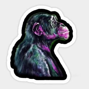 Chimp 4 Sticker